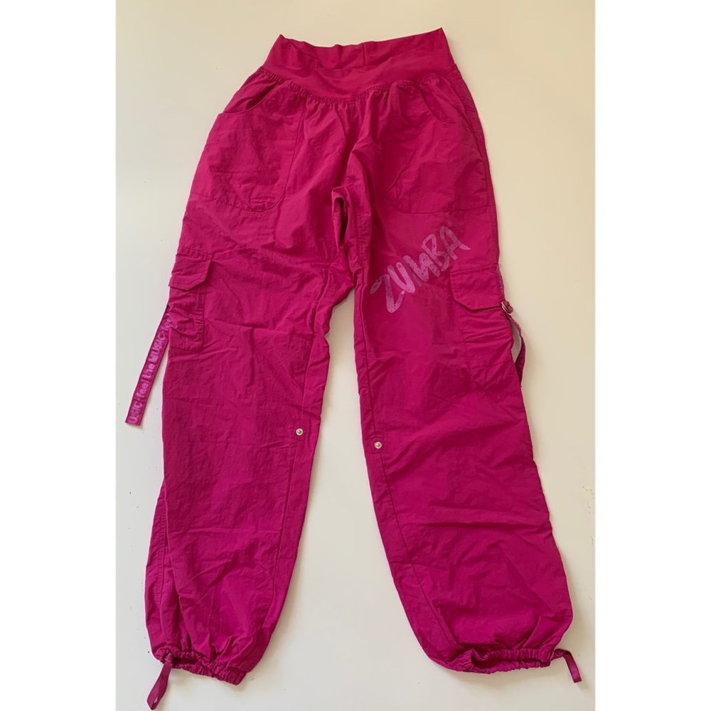 ZUMBA Hot Pink Dancing Music Cargo Zumba Pants